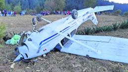 Desploma Avioneta Cultivos Ilesos Toluca