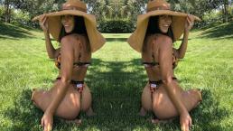 Kourtney Kardashian hermana Kim kardashian desnuda foto instagram enseña de más nuevo proyecto