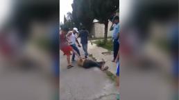 Propinan brutal golpiza a un presunto delincuente, en Tecámac 