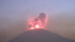 Impactantes imágenes explosión volcán Popocatépetl