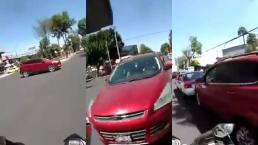 conductora choque motociclista cdmx pelea