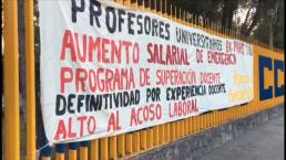 Profesores UNAM Paro laboral Exigen aumento salarial