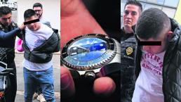 Roban reloj Detienen ladrones Delincuencia CDMX