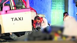 Copiloto asesino Plomea a taxista CDMX