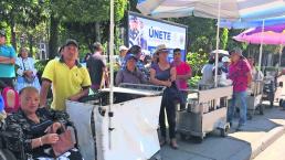 Vendedores ambulantes se manifestaron