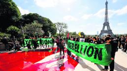 Extinction Rebellion Sangre falsa Protesta contra extinción ONU