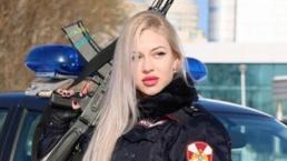 La sensual policía que será embajadora de la Guardia Nacional de Rusia