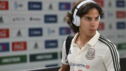 Diego Lainez da un susto en la Selección Sub 20