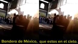 Confunde el juramento a la bandera con el Padre Nuestro y se hace viral