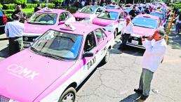 Taxistas protestan contra Uber