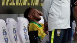 Neymar se va lesionado en partido de preparación para la Copa América