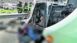 Vuelca camión Muere chofer Copiloto lesionado Edomex Toluca