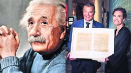 Museo Nobel de Estocolmo recibe manuscrito de Albert Einstein