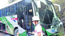 accidente autobús pasajeros choque se estrella tejupilco
