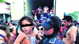 Detienen migrantes Tráiler abandonado Veracruz