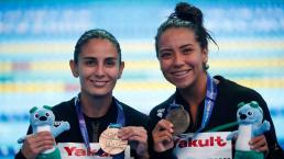 paola espinosa melany hernández clavadistas mexicanas medalla bronce mundial natación corea pase tokio 2020