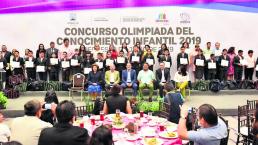 Dan reconocimiento a 23 alumnos de Morelos por la Olimpiada del Conocimiento Infantil