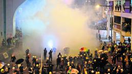 manifestantes toman calles hong kong disturbios policías conflicto inconformes hong kong china 