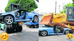 Ferrari 360 Spider destruyen impuestos automóvil deportivo Filipinas Manila