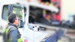 conductor grúa gruyero muere prensado cabina vehículo accidente roma sur 