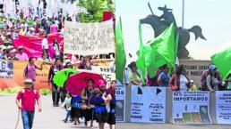 Campesinos marcha Andrés Manuel López Obrador