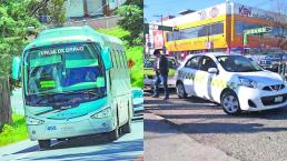 guerra camiones taxistas toluca estado de mexico edomex