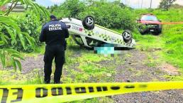 taxista estado de ebriedad exceso de velocidad muere accidente volcadura taxi santa maría rayón