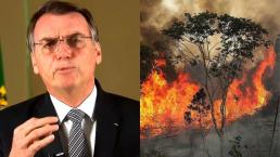 jair bolsonaro presidente brasil condiciona ayuda g7 incendios amazonas amazonia 