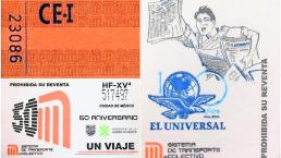 boletos historia metro diseños aniversario 50 años