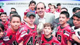 Premian a los Leones de Cuernavaca tras coronarse campeones en la ONEFA 2019