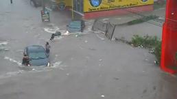 Fuertes lluvias en Culiacán provocan inundaciones y coladera se traga a mujer