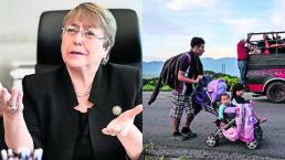 Michelle Bachelet critica política migratoria de AMLO