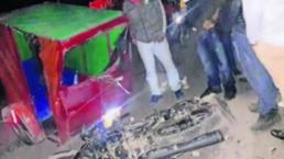 conductor estado ebriedad mototaxi pasajera Toluca