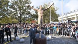 Inauguran estatua de Zlatan Ibrahimovic 