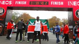 Eliud Kipchoge termina Maratón en menos de dos horas