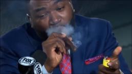 Big Papi fuma puro durante programa de televisión