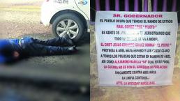 Narcomanta policía acribillado Morelos