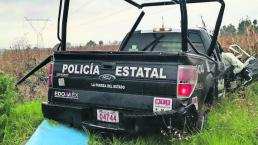 patrulla patina lluvia volcadura policías estatales heridos gravedad almoloya de juárez