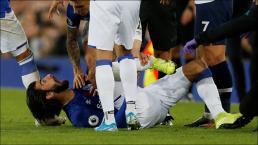 El portugués tras la lesión en el tobillo