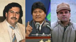 revelan foto pablo escobar el chapo guzmán evo morales reunión fotomontaje nexos 