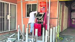 Destruyen cajero electrónico y roban miles de pesos en Morelos; investigan el caso
