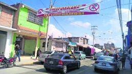 Mantas delincuentes Toluca asaltos
