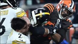 Myles Garrett es suspendido tras agresión a Mason Rudolph de los Steelers