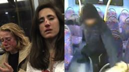 Video golpiza pareja lesbianas autobús