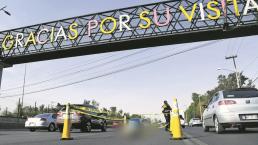 Se avienta desde puente que decía “Gracias por su visita”, sobre avenida Oceanía en CDMX