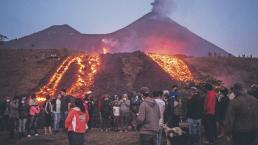 Volcán Pacaya amenaza con sepultar con lava dos pueblos, en Guatemala 