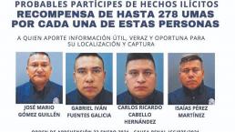 Fiscalía Anticorrupción revela foto de 4 policías por la desaparición de 2 gaseros