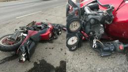 Tras ser arrollado por varios automóviles, muere motociclista en la México-Querétaro 