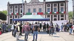 Comerciantes protestan por desigualdades que da el ayuntamiento a líderes en Edomex