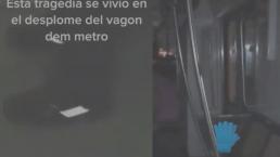 Tiktokers revelan videos desde adentro de Metro que colapsó y documentan aterrador momento
